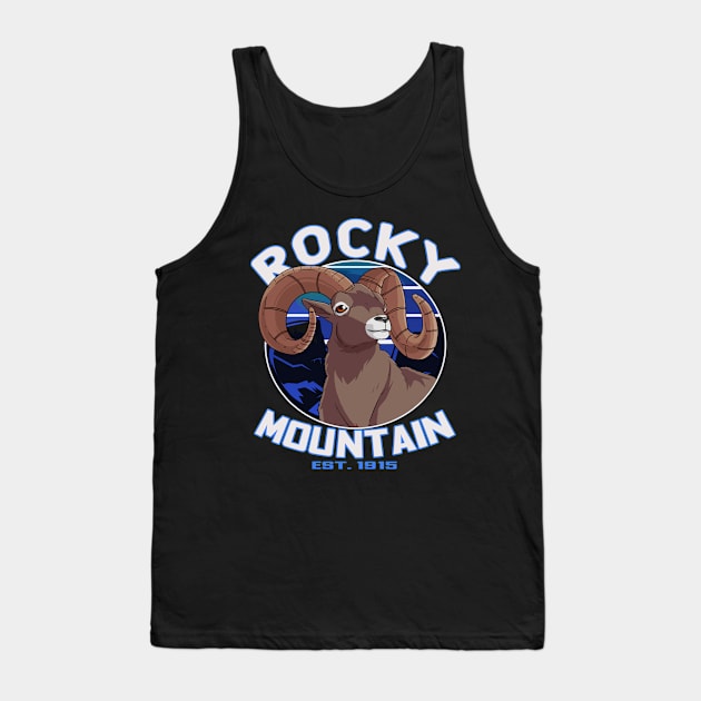 Rocky Mountain National Park Bighorn Sheep Tank Top by Noseking